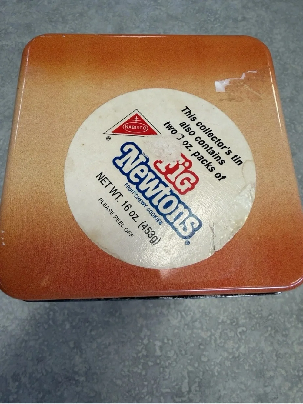 Vintage Nabisco Fig Newtons J.C. Newtons Collectible Advertising Tin 1994